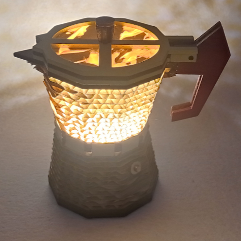 MokaLoop Lamp – Violet Flame